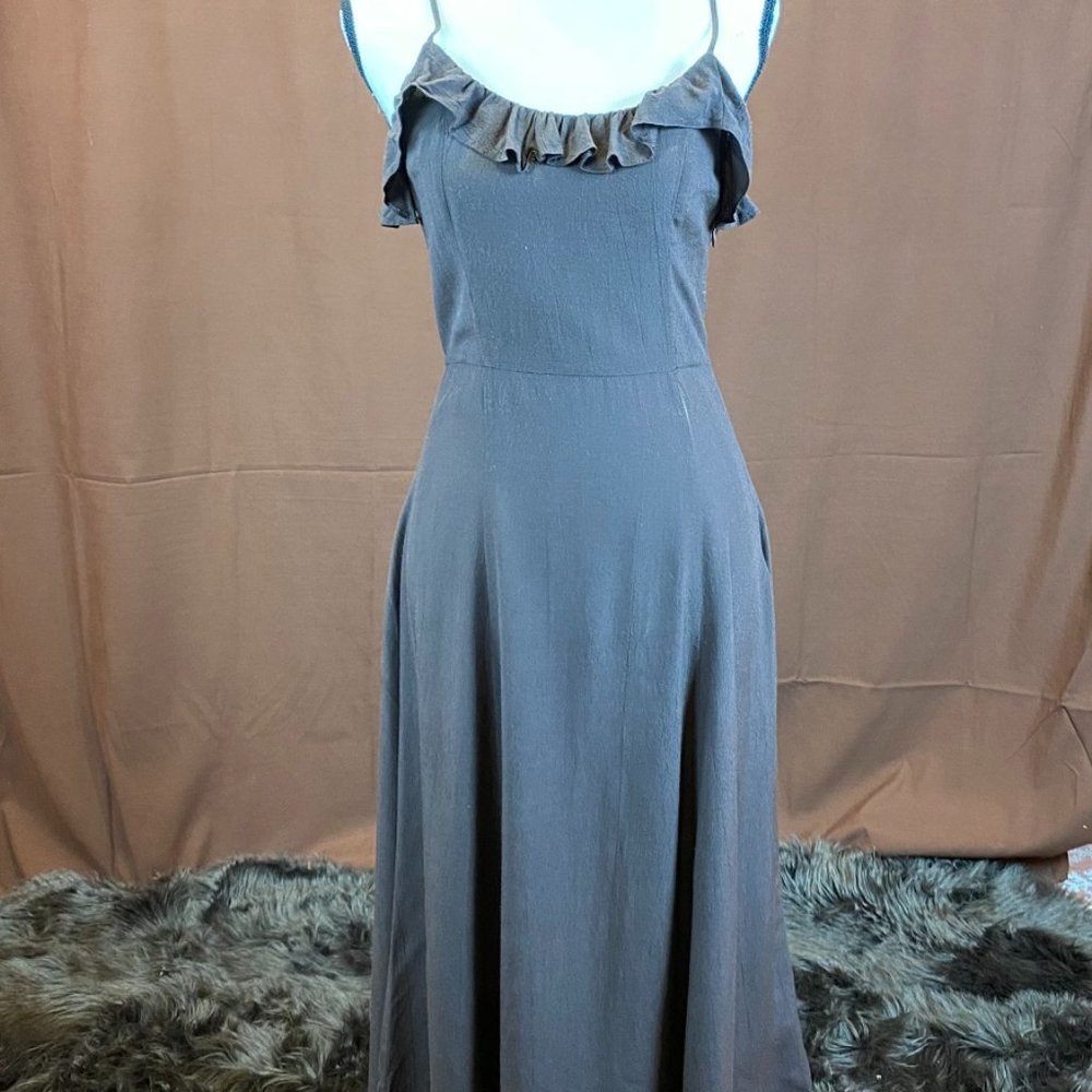 H&M Sphaghetti strap open back midi dress